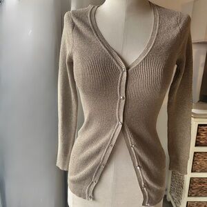 Zara Gold Cardigan Used in Good Cond. S